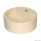 Cuba para banheiro de apoio redonda 40cm L71 creme Deca