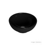 Cuba para banheiro de apoio redonda L460 30cm ébano Deca