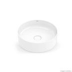 Cuba para banheiro de apoio redonda Platinum 39cm sem mesa branca Incepa