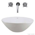 Cuba para banheiro de apoio redonda Universal L55 gelo Deca