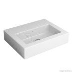 Cuba para banheiro de apoio retangular 45x35cm L196 gelo Deca