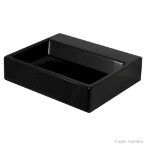 Cuba para banheiro de apoio retangular 55x45cm L87 ébano Deca