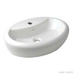 Cuba para banheiro de apoio retangular Aloha 51x39cm branca Celite