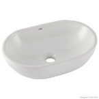 Cuba para banheiro de apoio retangular Basic R3 45x29cm sem mesa branca Celite