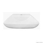 Cuba para banheiro de apoio retangular Bionda Plus 44x38cm branca Jacuzzi