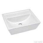 Cuba para banheiro de apoio retangular ICA3 46x39cm branca Icasa