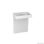 Cuba para banheiro de apoio retangular L29 gelo Deca