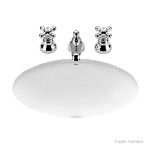 Cuba para banheiro de embutir oval L37 48,5x37,5 cinza Deca