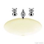 Cuba para banheiro de embutir oval L37 48,5x37,5 creme Deca