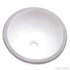 Cuba para banheiro de embutir redonda 36cm branca Icasa