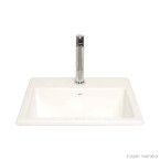 Cuba para banheiro de sobrepor 42x42cm L730 gelo Deca