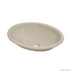 Cuba para banheiro de sobrepor oval 43x31cm L65 cinza Deca