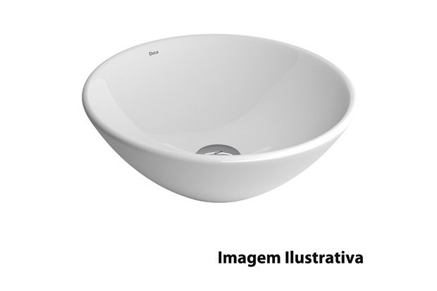 Cuba Redonda de Apoio 35cm Branco Gelo L155