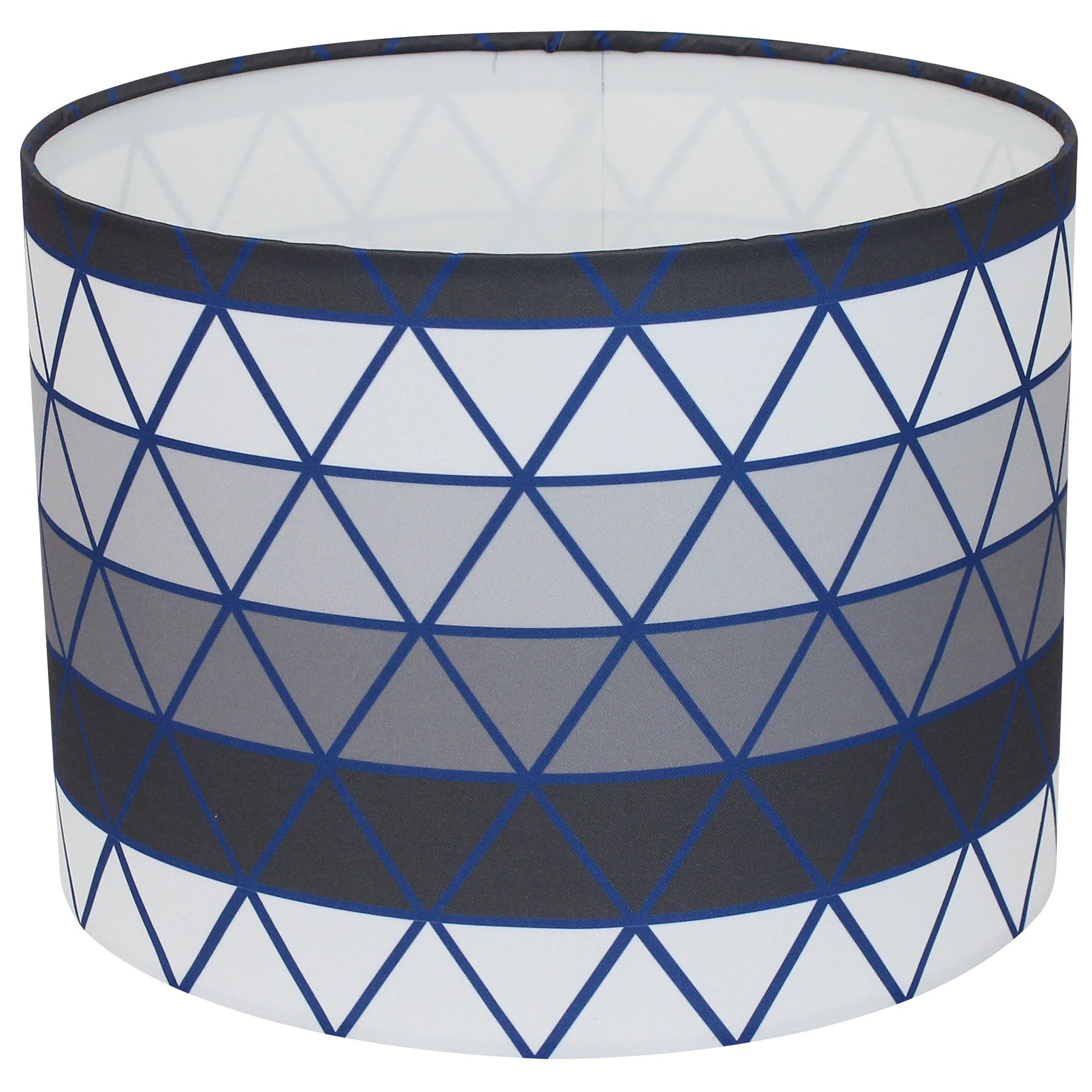 Cúpula Inspire Cilíndrica M Tecido Azul e Cinza Lineares