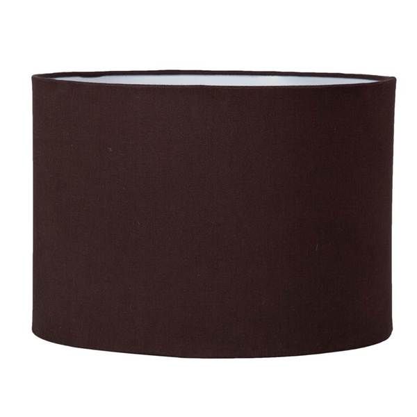 Cúpula Primor G Cilíndrica 26,5x35cm Algodão Marrom