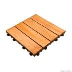 Deck modular de eucalipto 30x30x4cm stain jatobá Massol