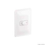 Dimmer rotativo 4x2 com placa e suporte 127V Zeffia Pial