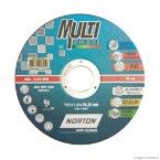 Disco de corte para metais 115x22,2x1mm Multicore Norton