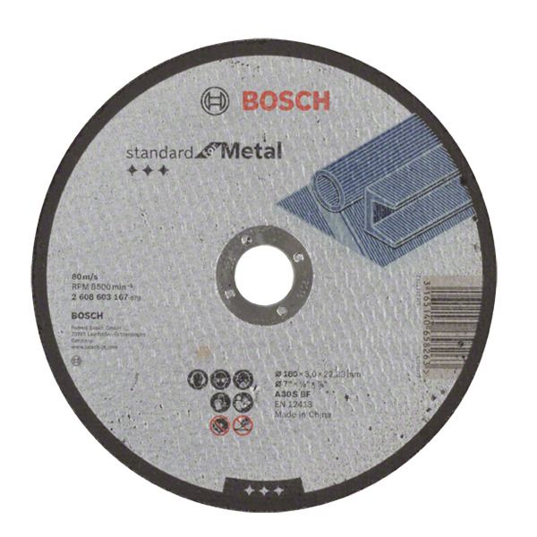 Disco de Corte para Metal 180mm Gr.30 Bosch