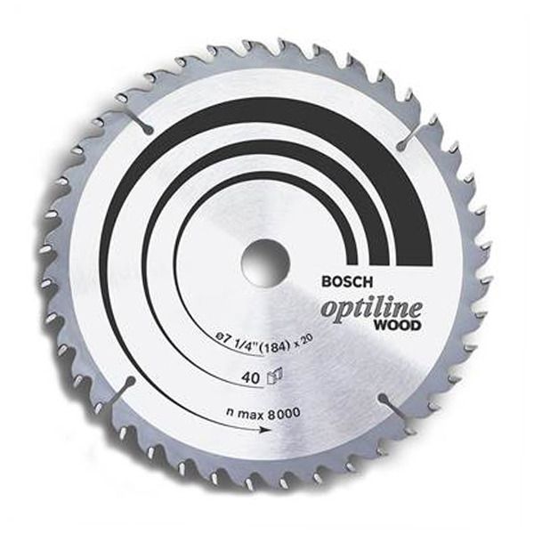 Disco para Serra Circular 7.1/4184mm 40 Dentes Bosch