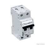 Disjuntor bipolar Din 20A branco 220V/380V Pial