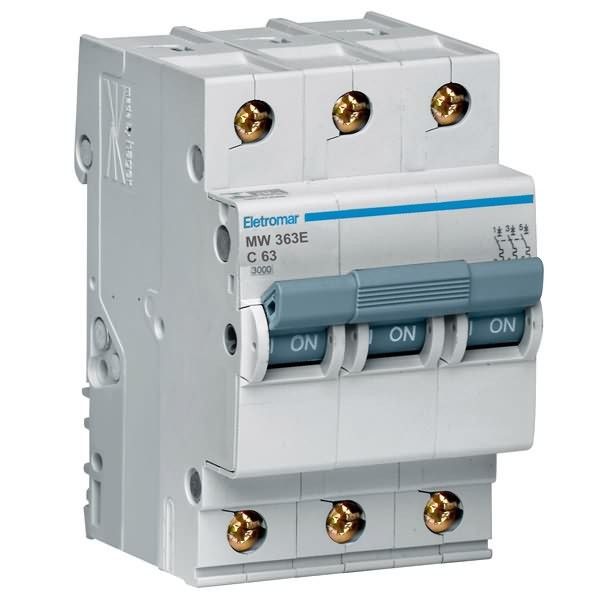 Disjuntor Din Tripolar 220-400V 63A Eletromar