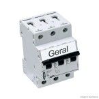 Disjuntor tripolar Din 25A branco 220V/380V Pial