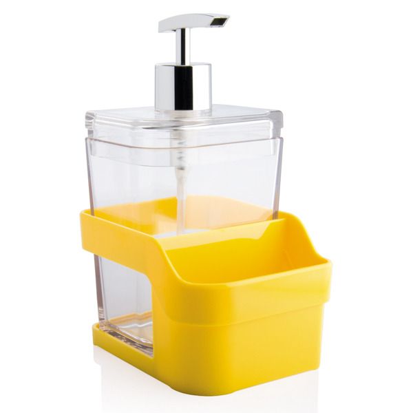 Dispenser de Detergente Sobre Pia Acrílico Amarelo Discovery Martiplast