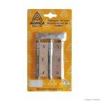 Dobradiça 3.1/2 X 2.1/4 com 3 peças cromada Aliança