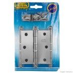 Dobradiça linha Média de latão cromado com anéis 31/2x3 de União Mundial