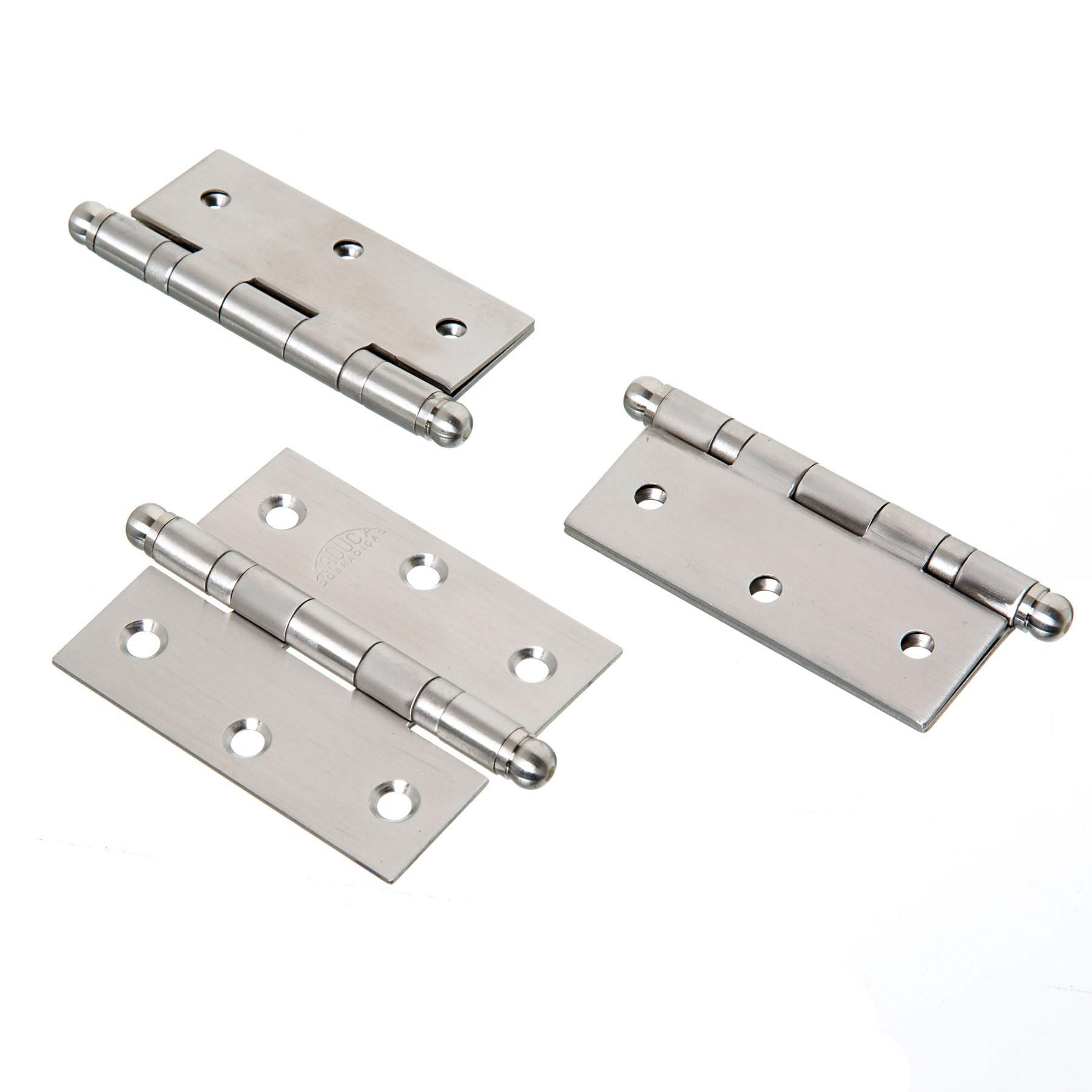 Dobradiça para Porta 3x2.1/2 Aço Inox Escovado Ecoline Arouca