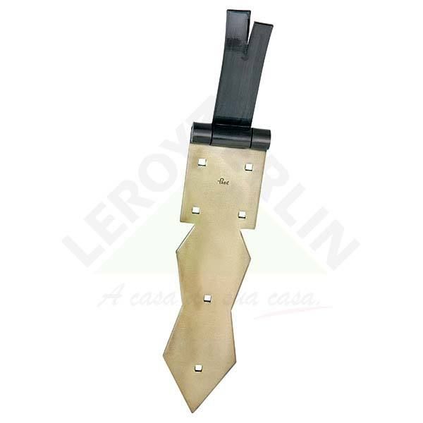 Dobradiça para Portão 12 Aço Oxidado Ferragens Pagé