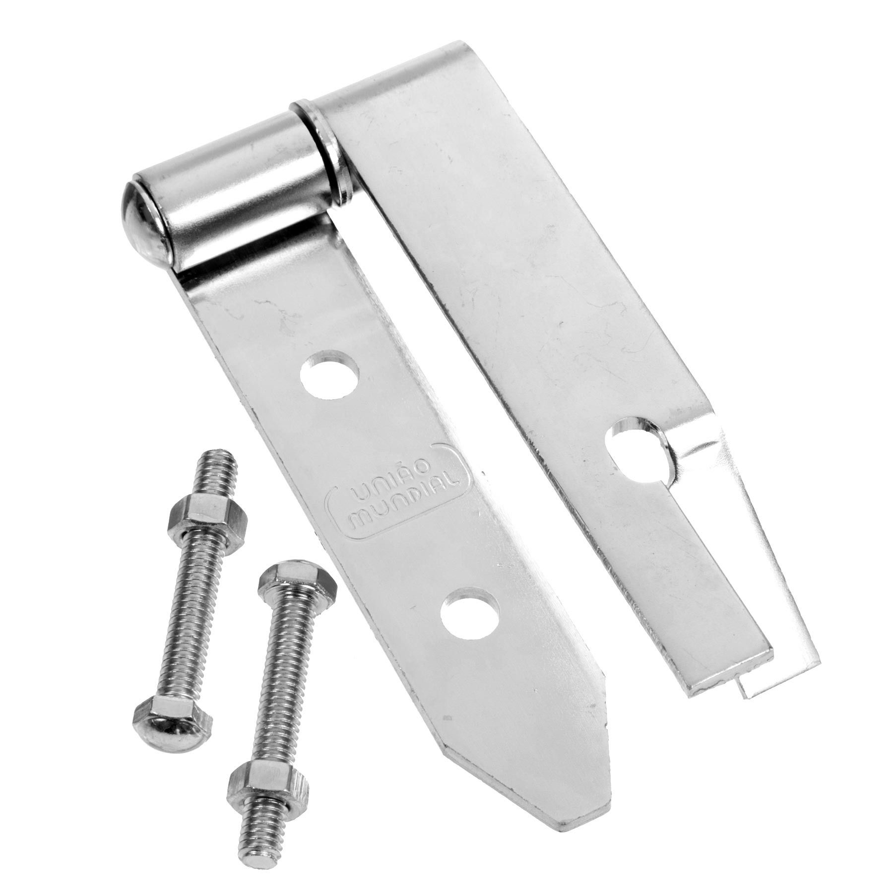 Dobradiça para Portão 6 Aço União Mundial