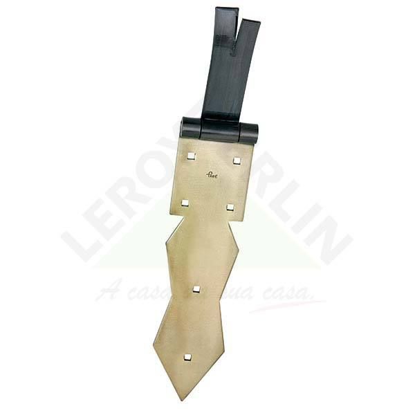 Dobradiça para Portão 8 Aço Oxidado Ferragens Pagé