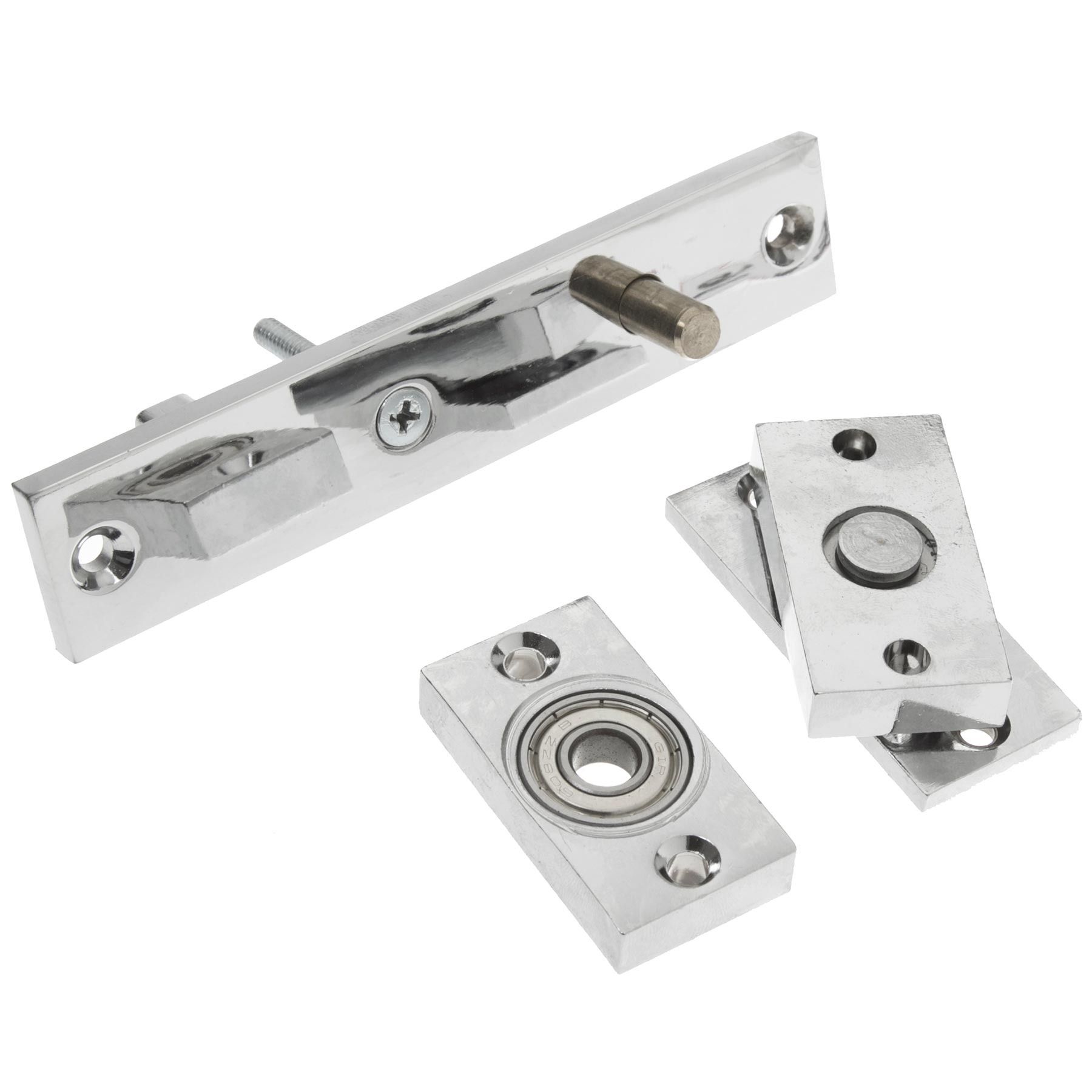 Dobradiça Pino Pivotante para Porta 4 Zamac Cromado União Mundial