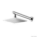 Ducha de parede com tubo LorenAir Square 7021 C16 cromada Lorenzetti