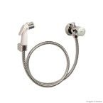 Ducha higiênica Aspen 1984 C35 com registro e gatilho acetinado cromado Deca