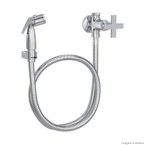 Ducha higiênica Clean com registro derivação e gatilho cromada Lorenzetti