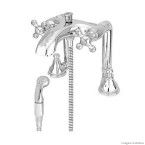 Ducha higiênica cromada Belle Epoque floral Forusi