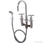 Ducha higiênica cromada com registro e gatilho Twist Deca