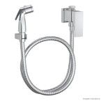 Ducha higiênica cromada com registro e gatilho Unic Deca