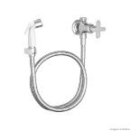 Ducha higiênica Disco com registro derivação e gatilho branco Deca