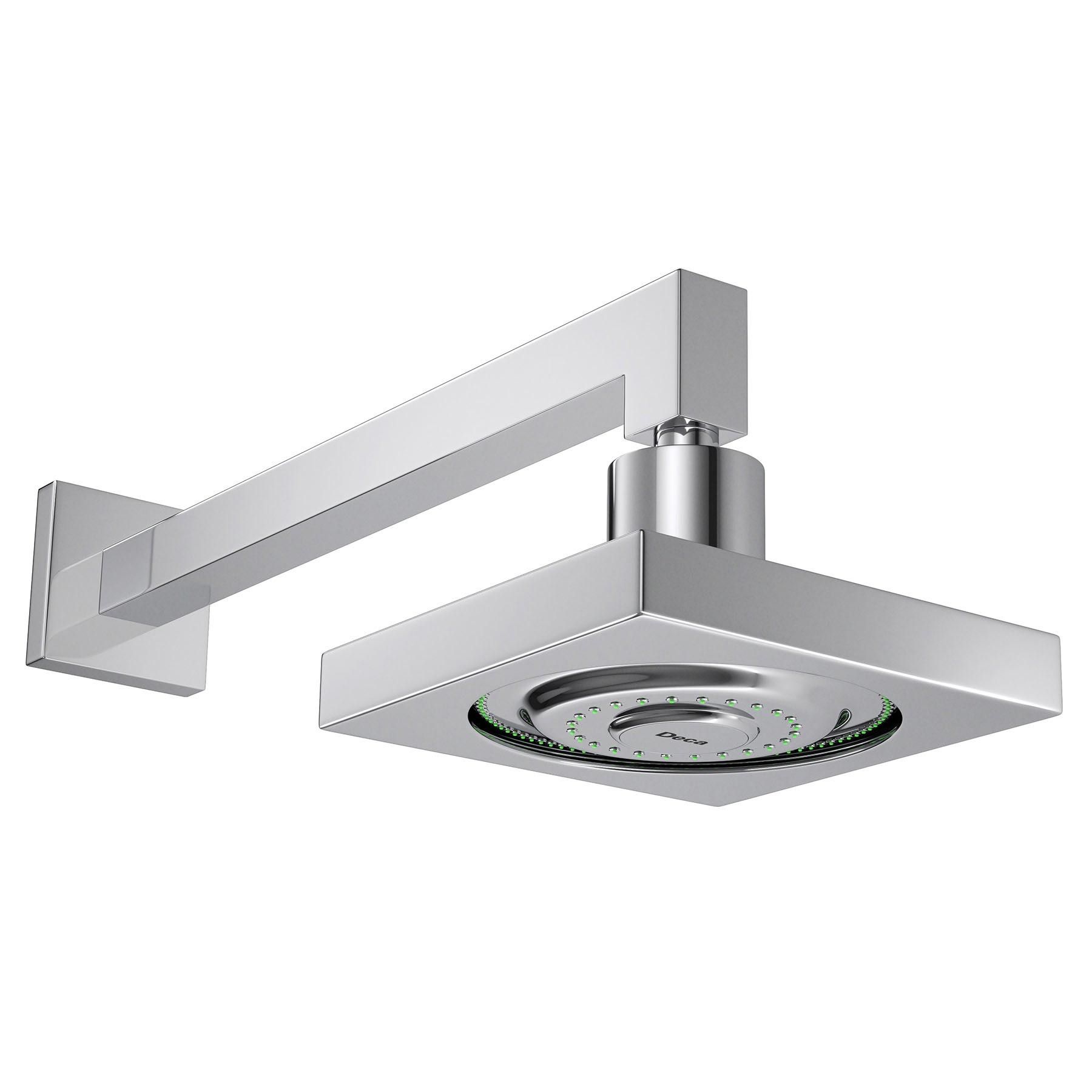 Ducha Quadrada Parede Cromada Acqua Plus Deca