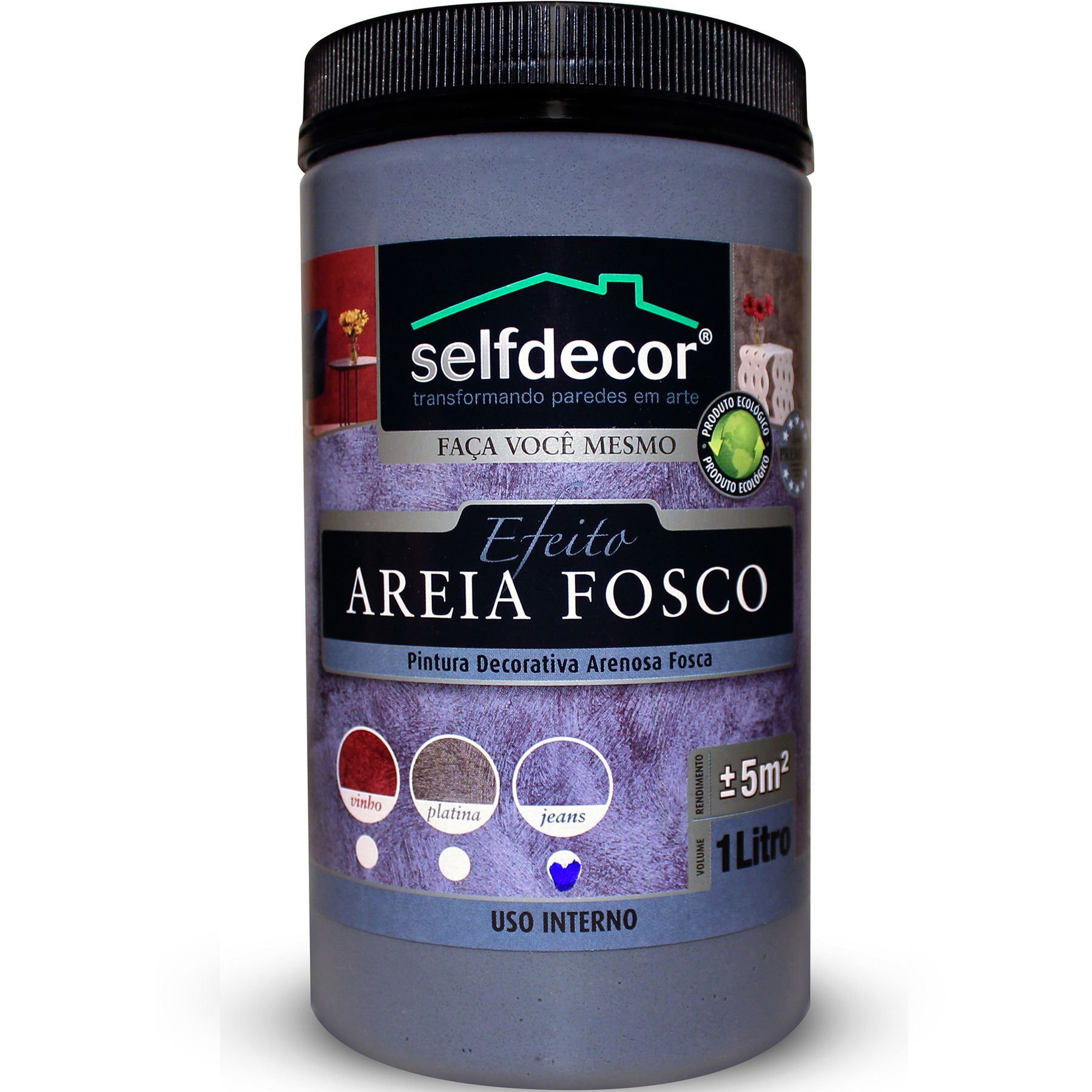 Efeito Areia Fosco Selfdecor Jeans 1L Bricolagem