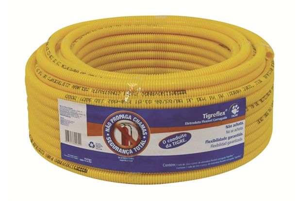 Eletroduto Flexível Amarelo 32mm X 25m Rolo Ref. 14210326