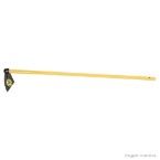 Enxada metálica estreita leve com olho de 38mm e cabo de madeira de 130cm Tramontina