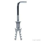 Escápula zincada 3,0x50mm com bucha 5mm cinza Fixtil