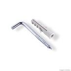 Escapula zincada com bucha de nylon 08mm 04 unidades Bemfixa