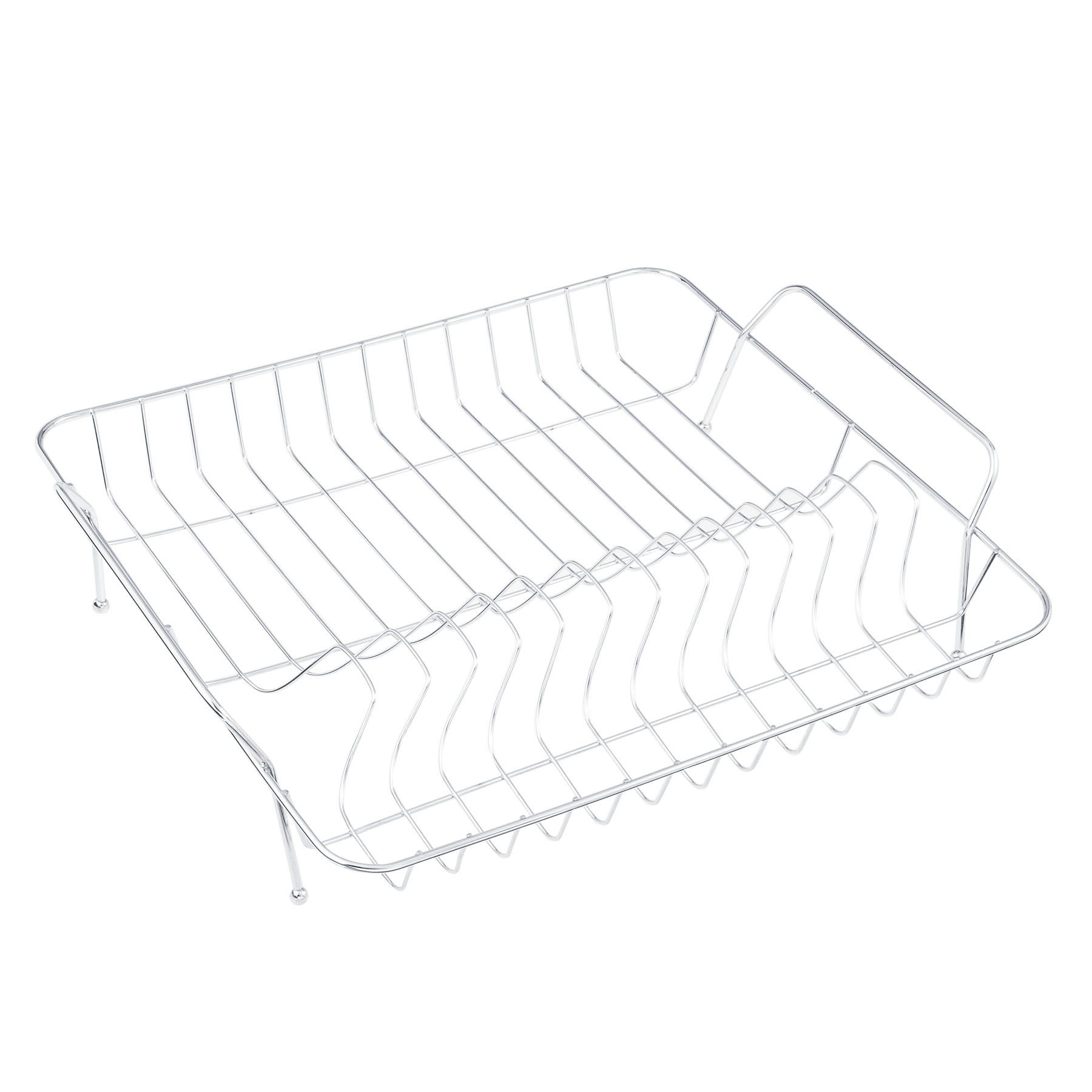 Escorredor de Prato Sobre Pia 12 Pratos Aço Cinza Premium Arthi