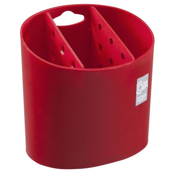 Escorredor de Talher Sobre Pia Plástico Vermelho Coza